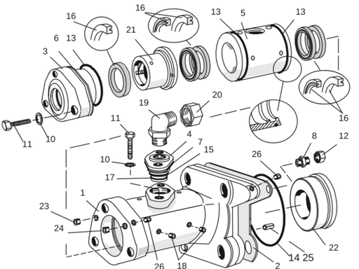 Sand-vik DD/DL Flush Head Seals15020678